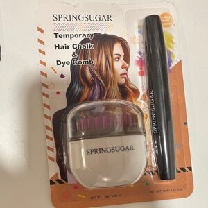 Temporary Hair Chalk & Dye Comb - Black